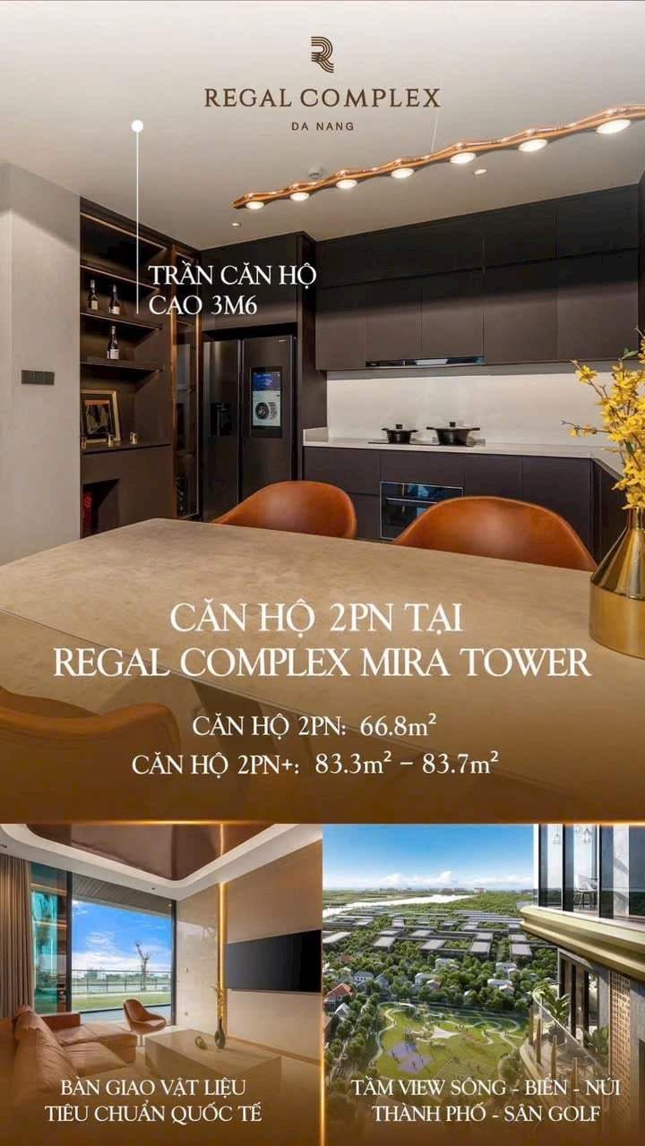 Căn hộ Regal Complex Đà Nẵng 66m² giá 5 tỷ - Cơ hội đầu tư hấp dẫn!