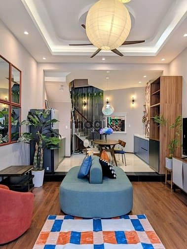 Nhà phố Gò Vấp 40m² giá 6.95 tỷ - Thiết kế phong cách Mid Century Modern