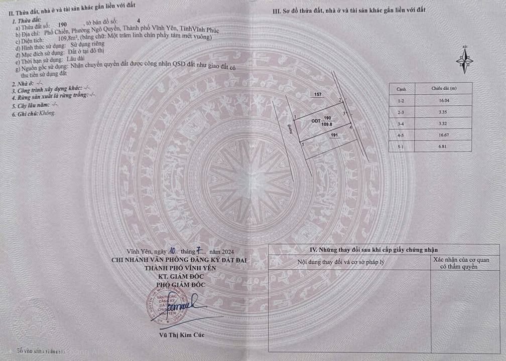 Bán nhà Ngô Quyền, Vĩnh Yên 110m² giá 4.6 tỷ - Vị trí đắc địa trung tâm phố cổ!