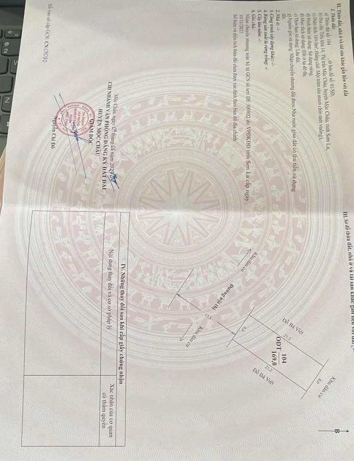 Lô đất Mẹt Quán Mộc Châu 169m² giá chỉ 2 tỷ - Vị trí vàng trung tâm!