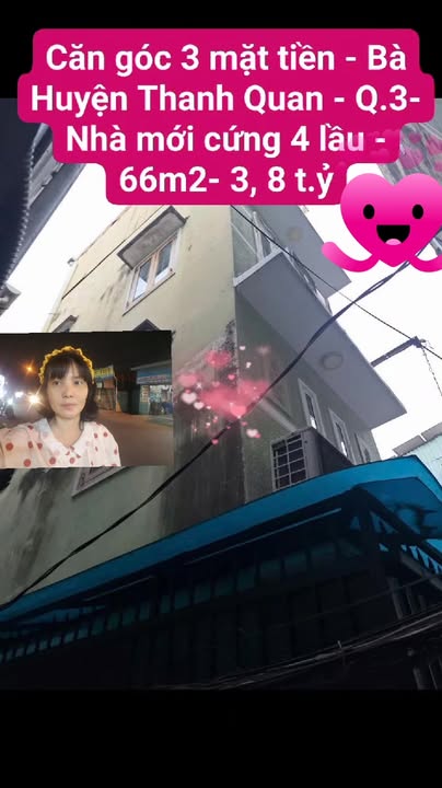 Nhà Căn Góc Bà Huyện Thanh Quan Quận 3 66m² giá 3.8 tỷ - Sẵn sàng ở ngay!