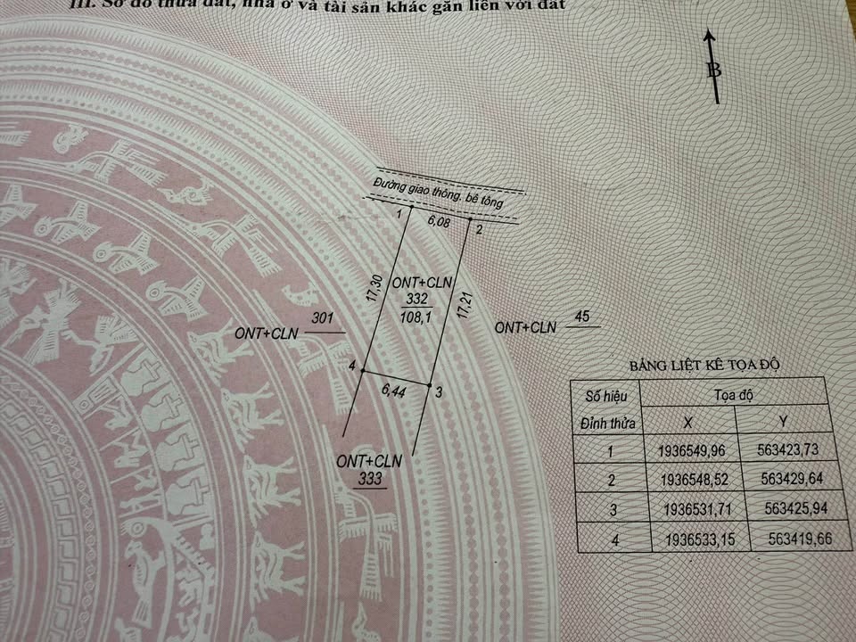 Đất ở Lộc Ninh 104m² giá 900 triệu - Gần sân bay, ô tô vào tận nơi!