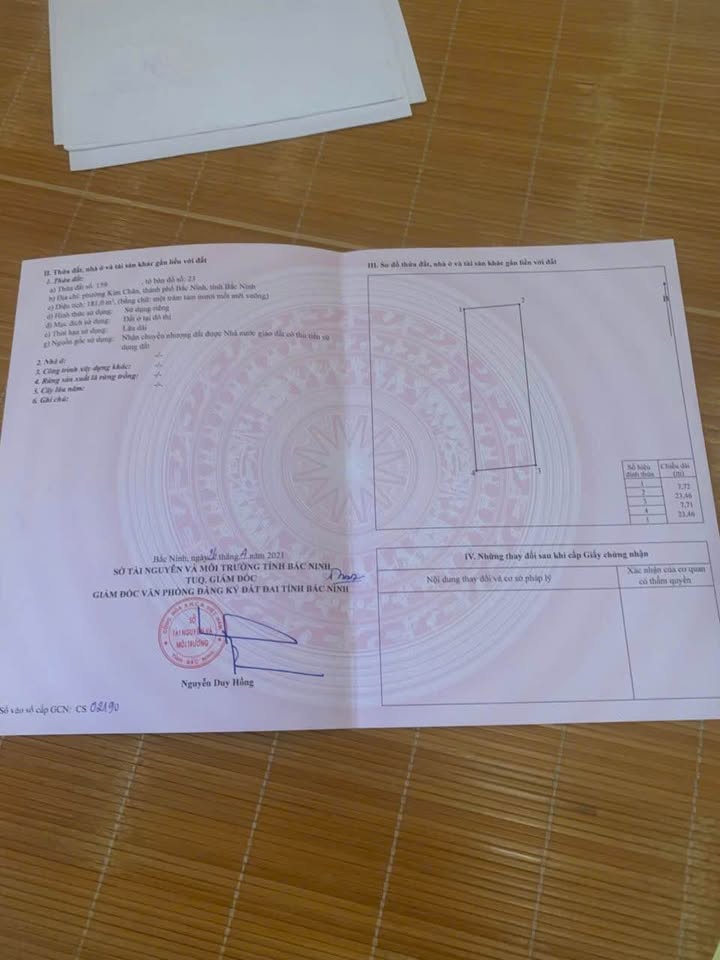 Đất nền Ngọc Đôi Kim Chân 181m² giá chỉ 4 tỷ - Cơ hội đầu tư không thể bỏ qua!