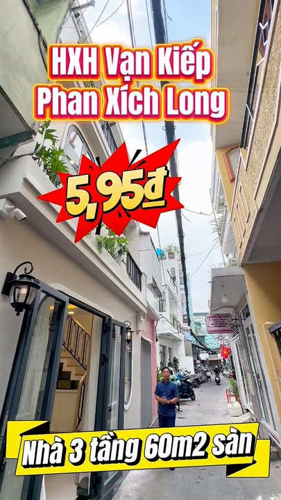 Nhà riêng Vạn Kiếp, Bình Thạnh 60m² giá 5.95 tỷ - Nhà mới full nội thất sang trọng!