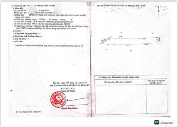 Đất mặt tiền QL13, xã Lai Uyên, huyện Bàu Bàng, 26.464m² - Cơ hội đầu tư tuyệt vời!