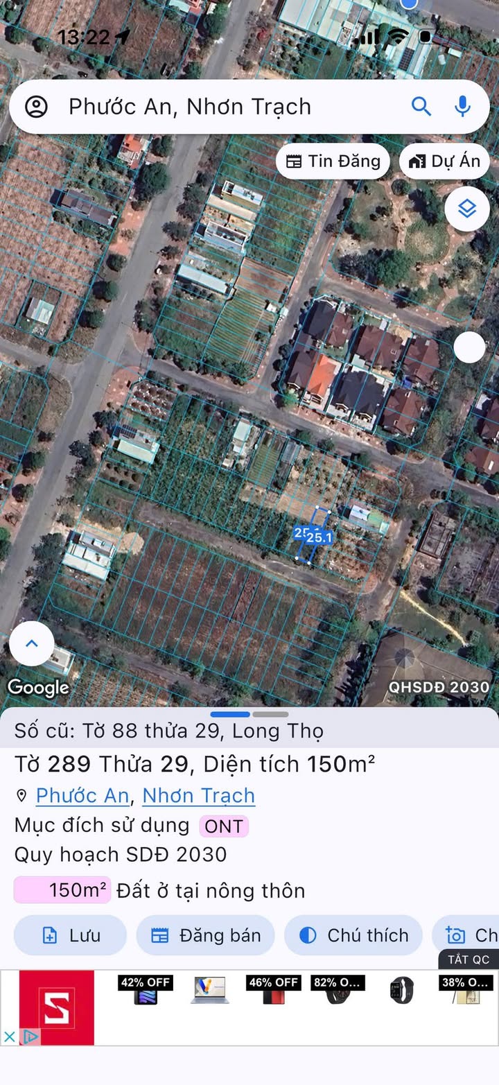 Đất nền dự án HUD Nhơn Trạch 150m² giá 2.35 tỷ - Đầu tư sinh lời ổn định!