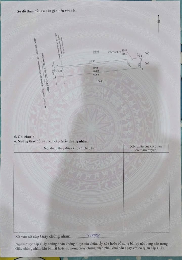 Đất thổ cư Trừ Văn Thố 312m² giá chỉ 1.0 tỷ - Cơ hội đầu tư hấp dẫn!