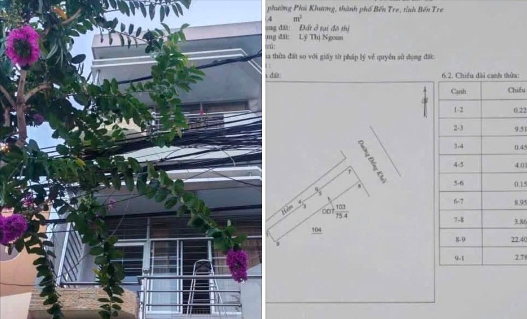 Nhà mặt tiền Đại lộ Đồng Khởi TP Mỹ Tho 75m² giá 9 tỷ - Vị trí đắc địa cho kinh doanh!