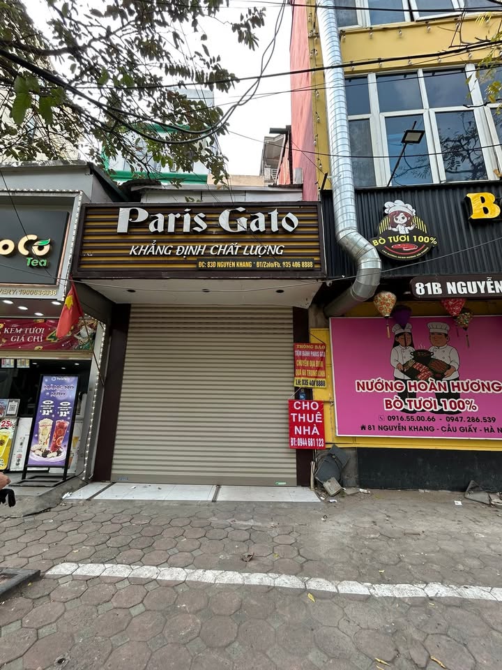 Nhà mặt phố Nguyễn Khang, Cầu Giấy 2 tầng giá 15 triệu - Phù hợp kinh doanh mọi mặt hàng!