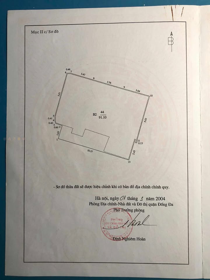 Bán đất chính chủ 91m² mặt tiền 10m gần hồ Văn Chương - Ô tô tránh nhau, tặng nhà cũ!