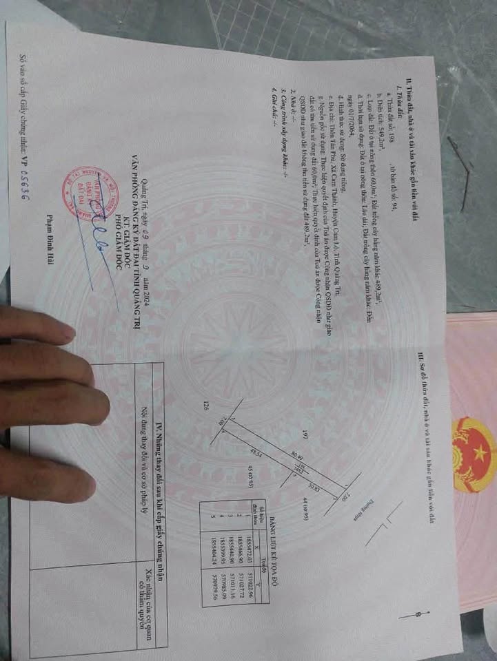 Đất mặt tiền đường nhựa Cam Tân, Cam Lâm 549m² giá chỉ 300 triệu - Cơ hội đầu tư không thể bỏ qua!