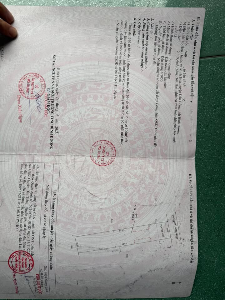 Đất nền Dầu Tiếng 4000m² giá 280 triệu - Cơ hội đầu tư sinh lời!