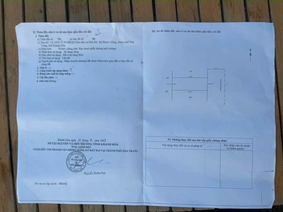 Đất nền Hòn Rớ Nha Trang 70m² giá 6 tỷ - Cơ hội đầu tư hấp dẫn!