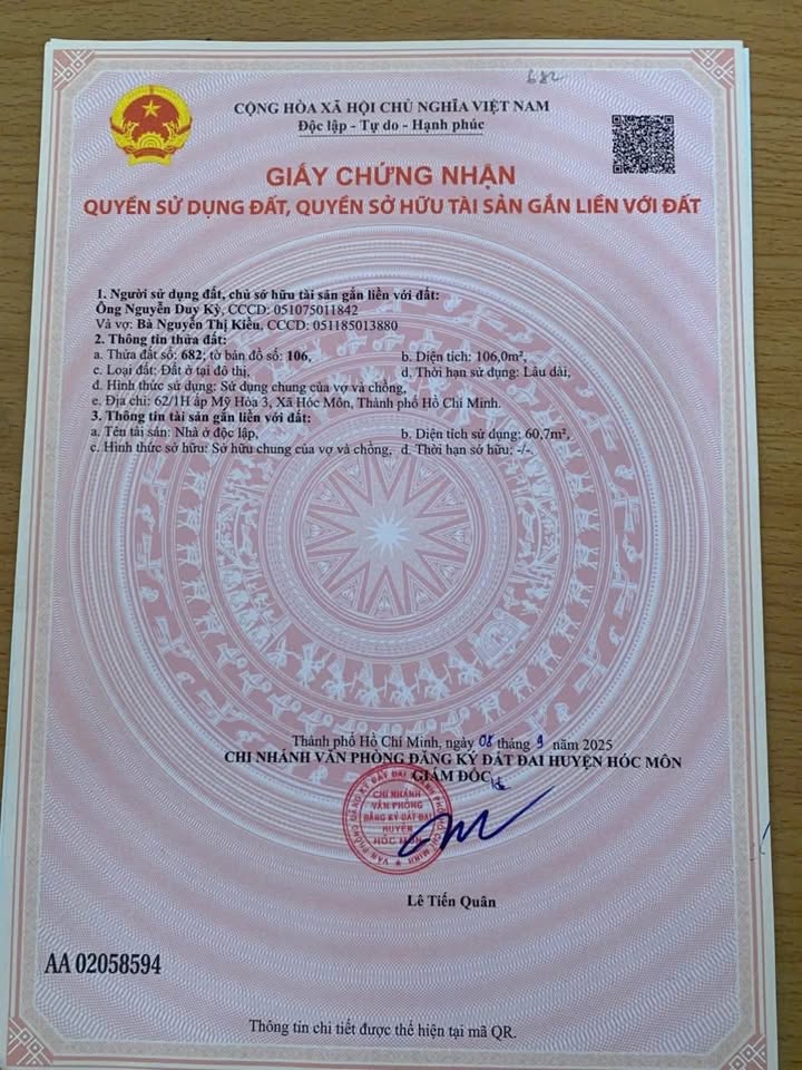 Nhà cấp 4 đường Trung Mỹ 1, Hóc Môn 110m² giá 3.55 tỷ - Sổ hồng riêng, đang cho thuê 4 triệu/tháng!