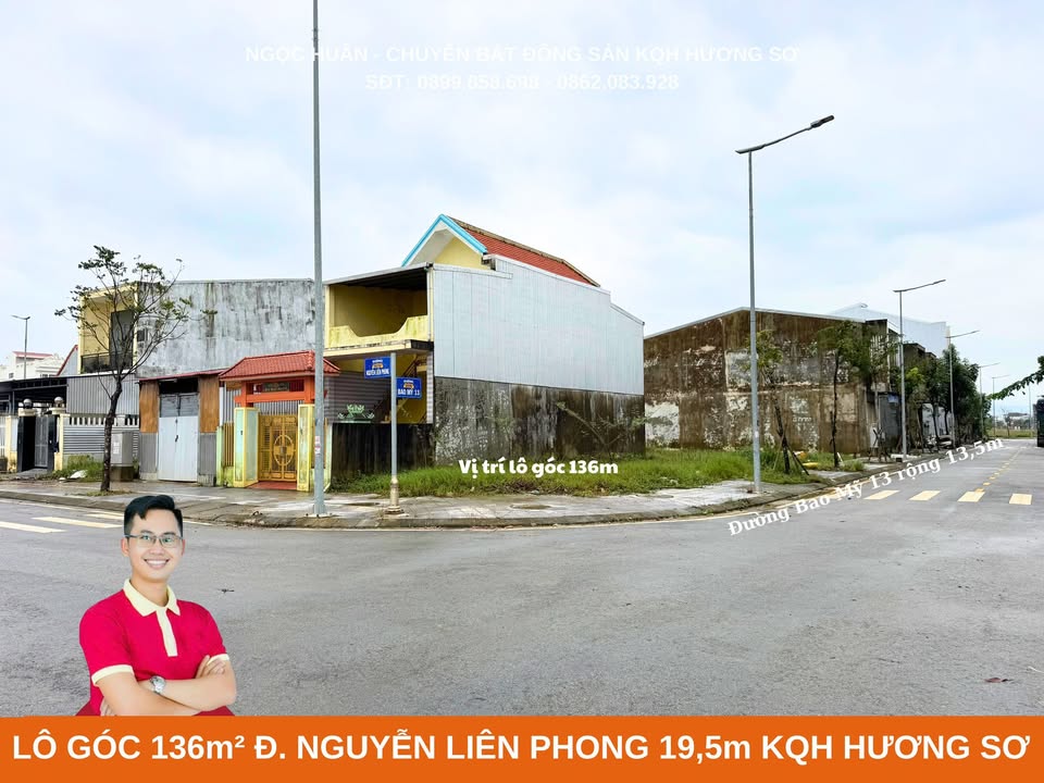 Đất nền lô góc 136m² đường Nguyễn Liên Phong - Giá chỉ 2.9 tỷ!