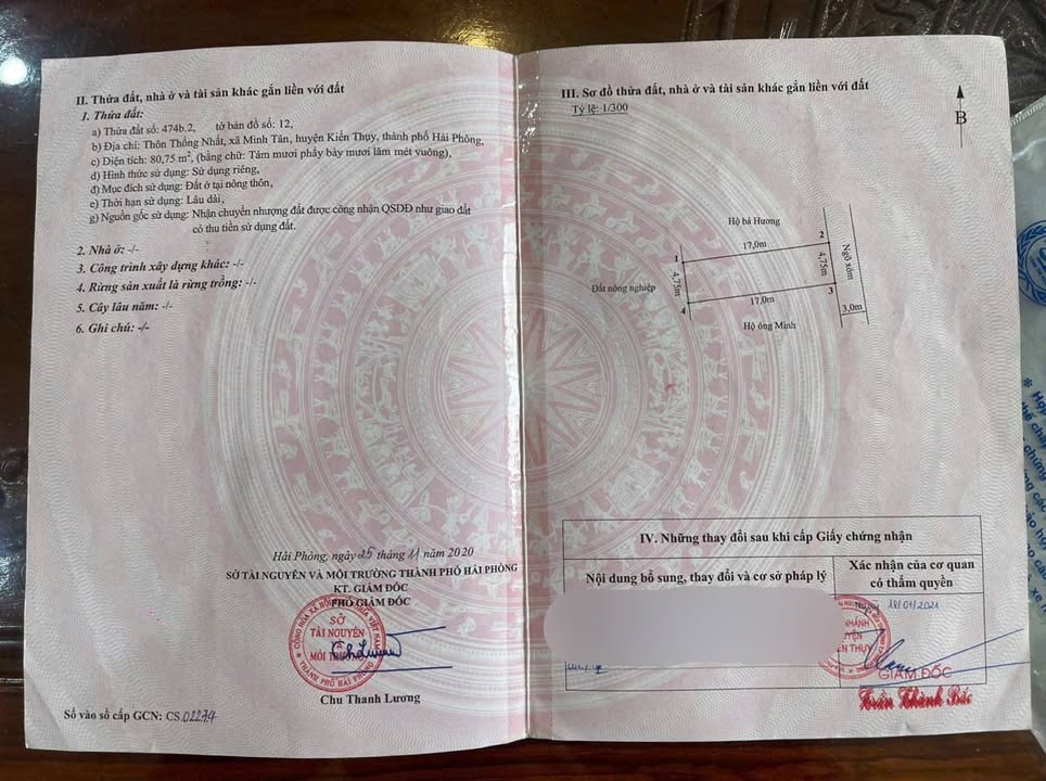 Đất nền 80.75m² thôn Thống Nhất, Kiến Minh, giá chỉ 1 tỷ - Cơ hội đầu tư hấp dẫn!