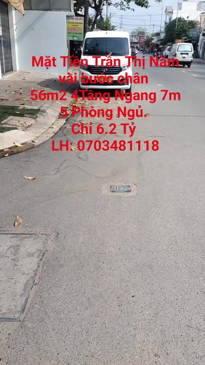 Nhà 4 tầng mặt tiền Trần Thị Năm, Quận 12, 59m² giá 6 tỷ - Ô tô đỗ cửa, sẵn sàng vào ở!