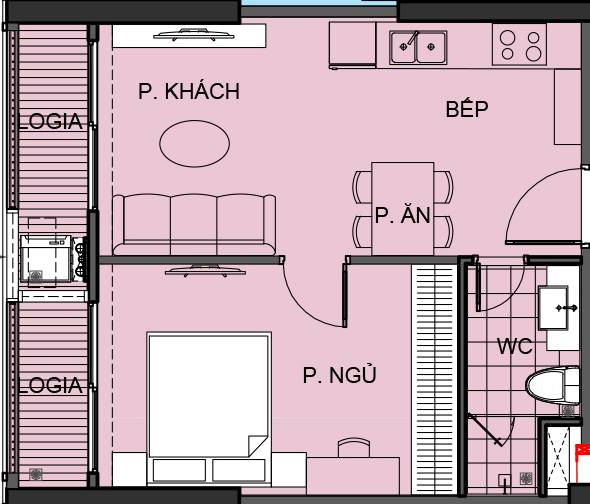 Căn hộ 1PN ZR3.1x09 Phường Trần Phú 43.5m² giá 3.2 tỷ - Hướng Tây Bắc thoáng mát!