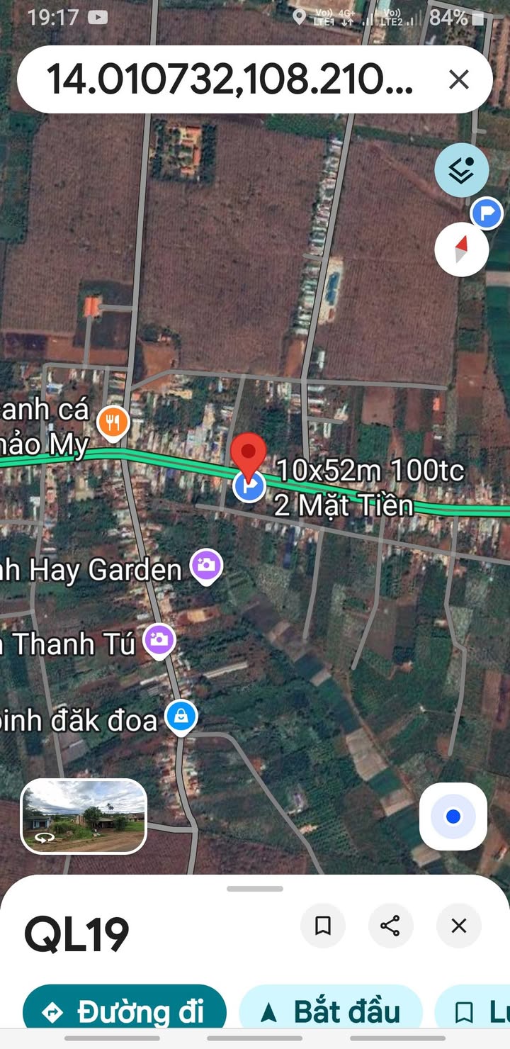 Đất nền 2 mặt tiền Quốc lộ 19, xã K'Dang 520m² giá chỉ 2 tỷ - Cơ hội đầu tư tuyệt vời!