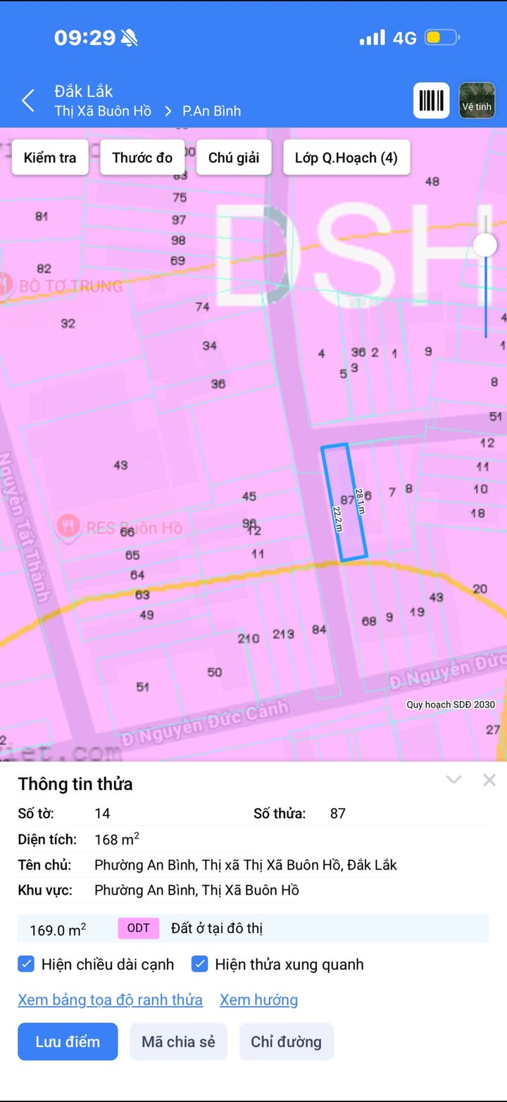 Đất nền Hẻm Nguyễn Đức Cảnh Buôn Hồ 168m² giá 2.2 tỷ - Cơ hội đầu tư tuyệt vời!