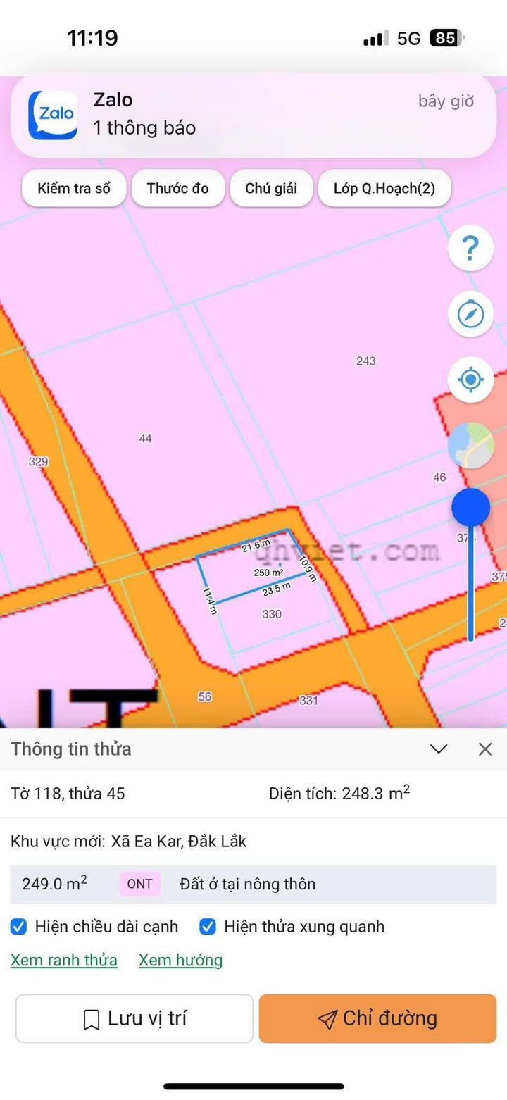 Đất nền Khu dân cư Đất Vàng Ea Kar 25.300m² giá 1.15 tỷ - Đầu tư sinh lời ngay!