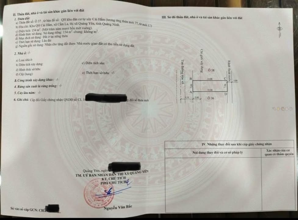 Bán đất Cầm La, Quảng Yên 154m² - Vị trí đắc địa, tiềm năng sinh lời cao