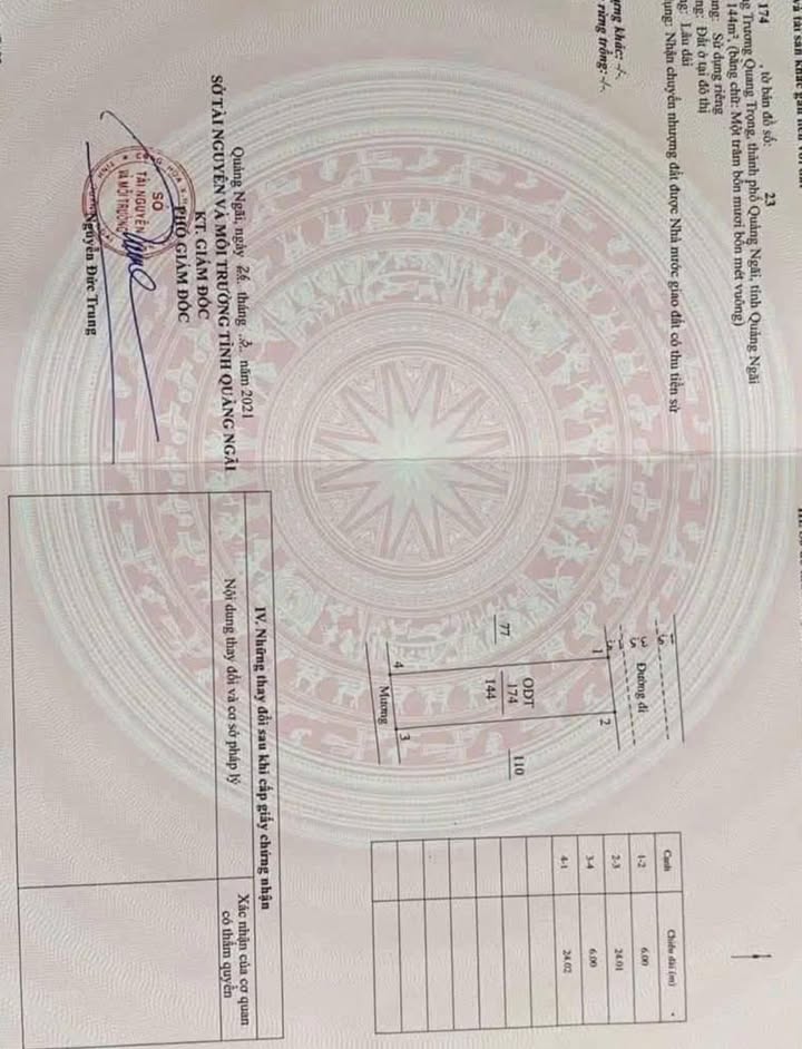 Đất nền phường Trương Quang Trọng TP Quảng Ngãi 144m² giá 890 triệu - Vị trí gần trung tâm