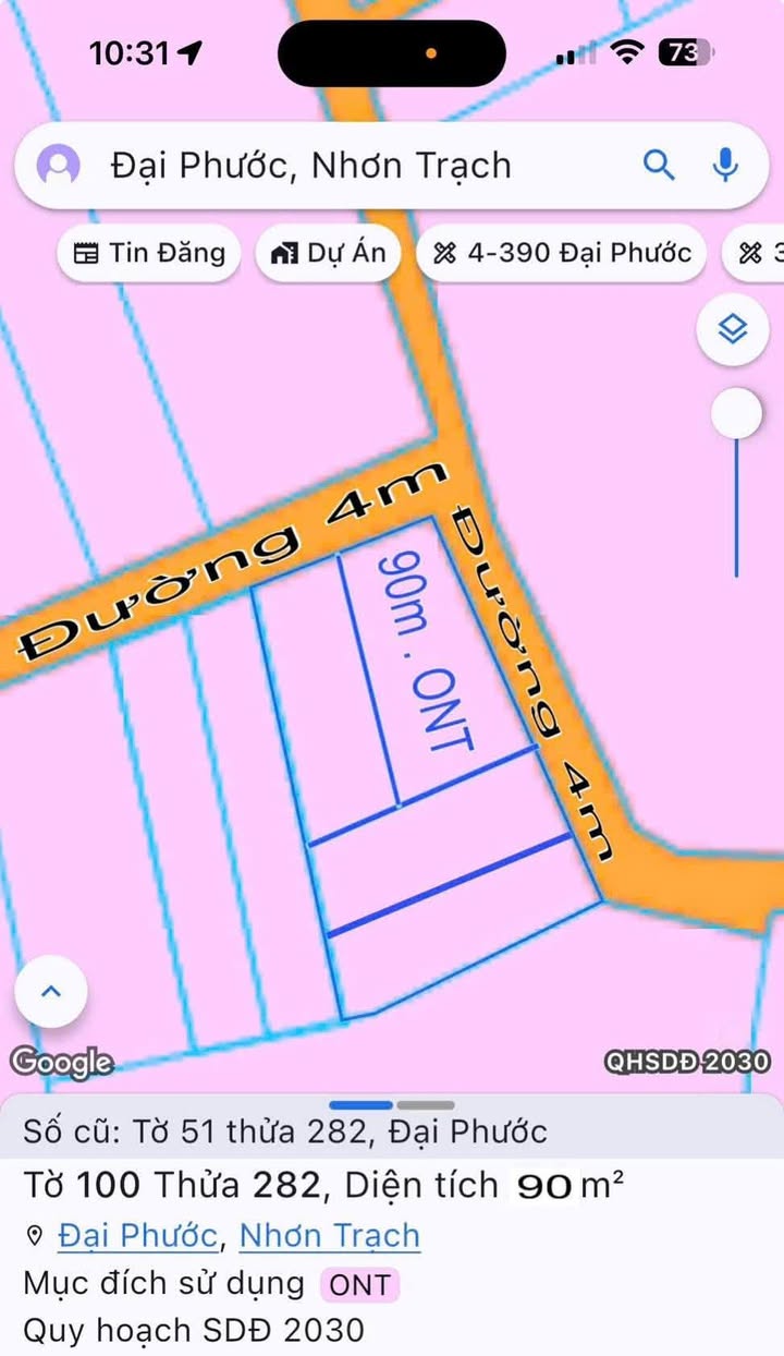 Đất nền Phú Đông, Nhơn Trạch 90m² giá 1.7 tỷ - Vị trí đẹp gần trường học và chợ!