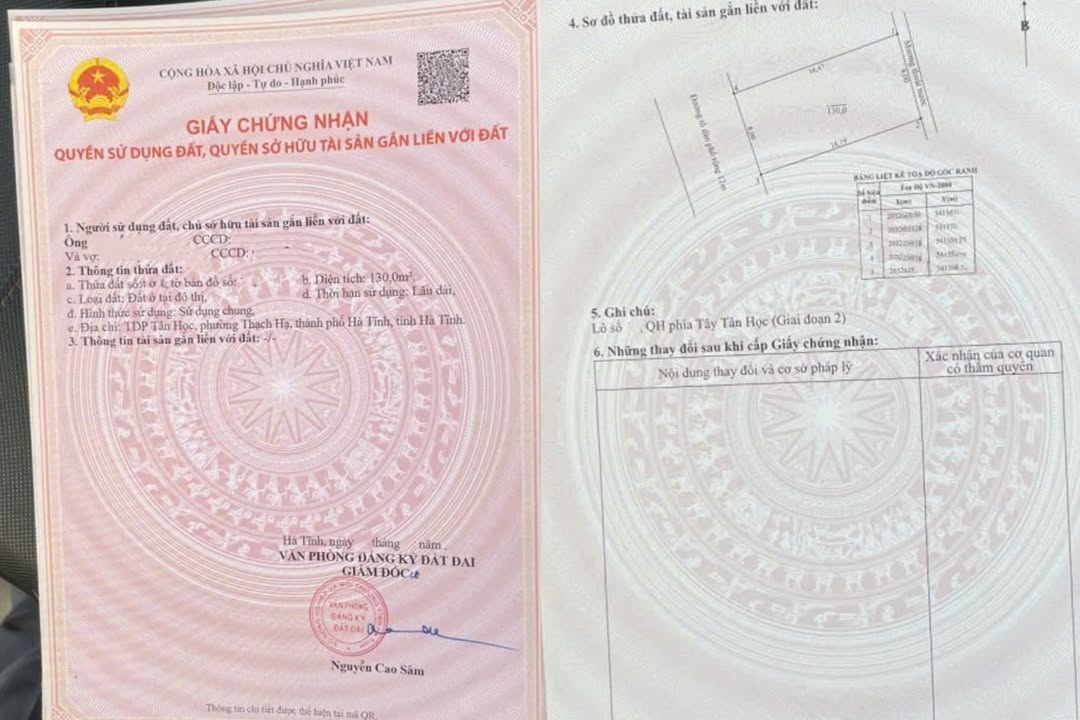 Đất nền Thạch Hạ - Hà Tĩnh 130m² giá 2.5 tỷ - Đường rộng thoáng mát!