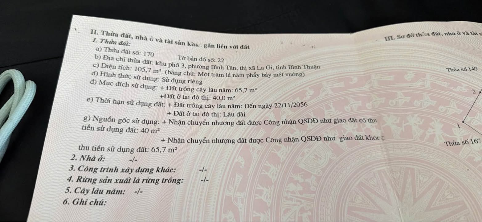 Đất chính chủ Phường Bình Tân, Thị xã La Gi 104m² giá 8xx triệu - Đầu tư sinh lời ngay!
