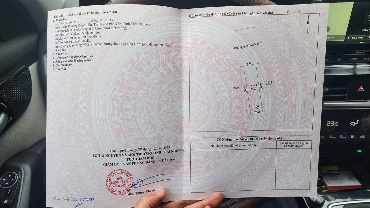 Đất nền Yên Bình Xanh Phổ Yên 90m² giá 2.6 tỷ - Gần TTTM Big C