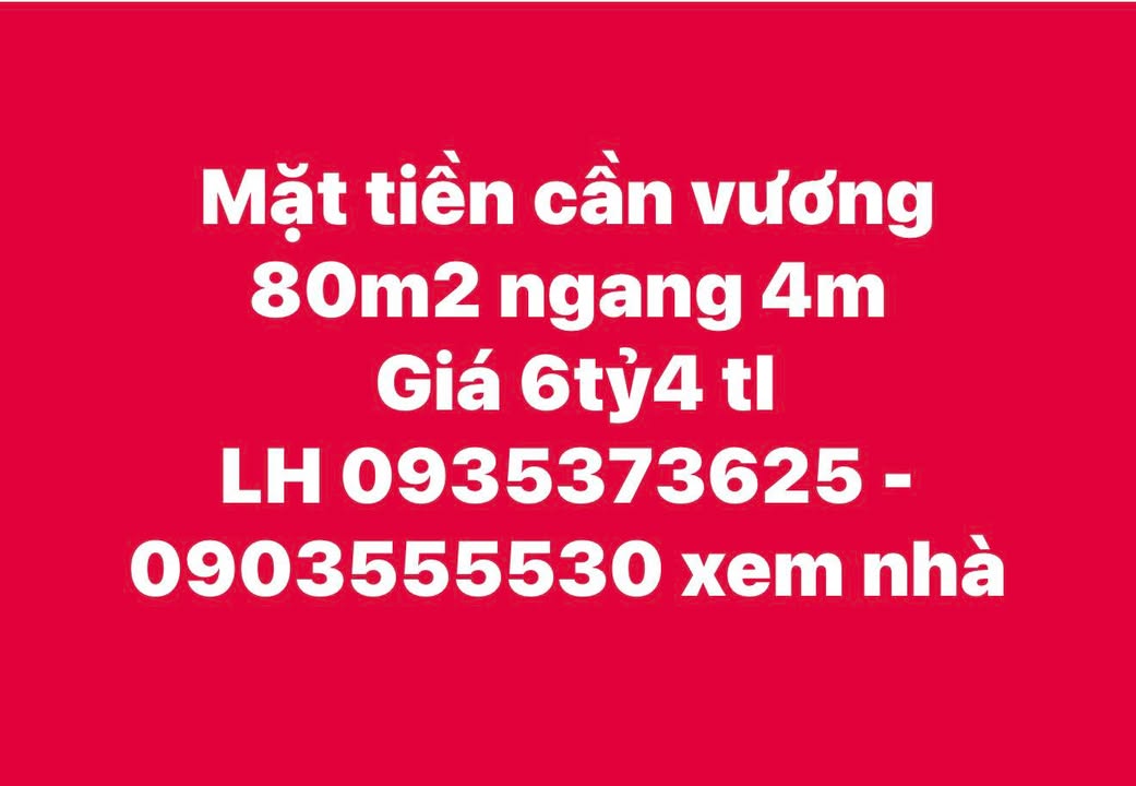 Nhà mặt tiền đường Cần Vương, Quy Nhơn 80m² giá 6.4 tỷ - Đầu tư sinh lời tuyệt vời!