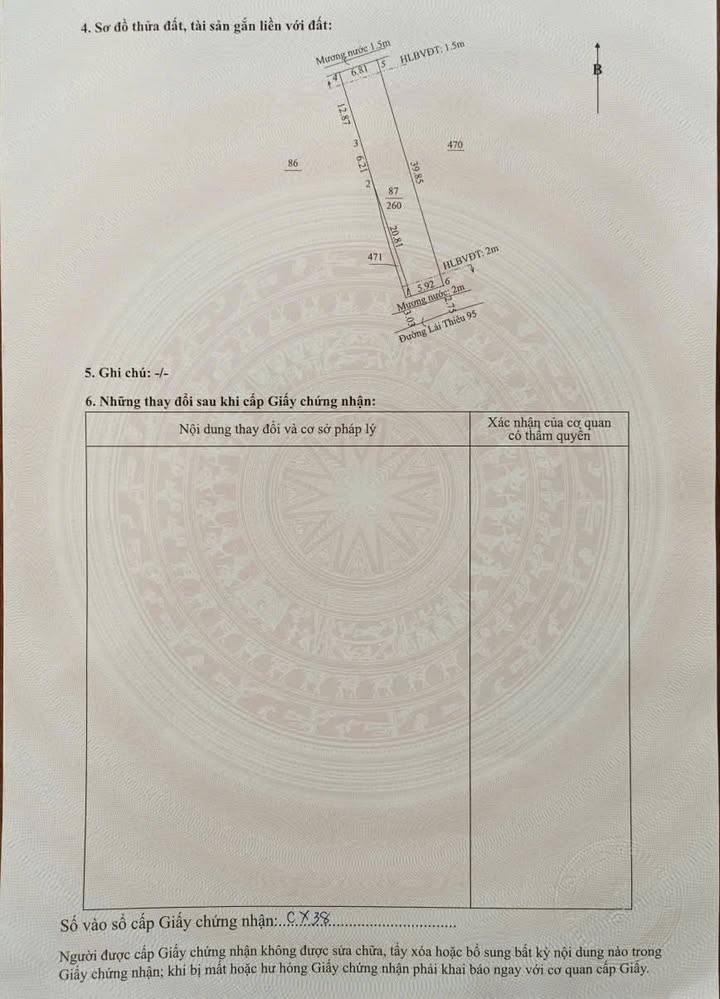 Bán mặt tiền Lái Thiêu 95 - Diện tích 267m², giá chỉ 5.9 tỷ - Cơ hội đầu tư hấp dẫn!