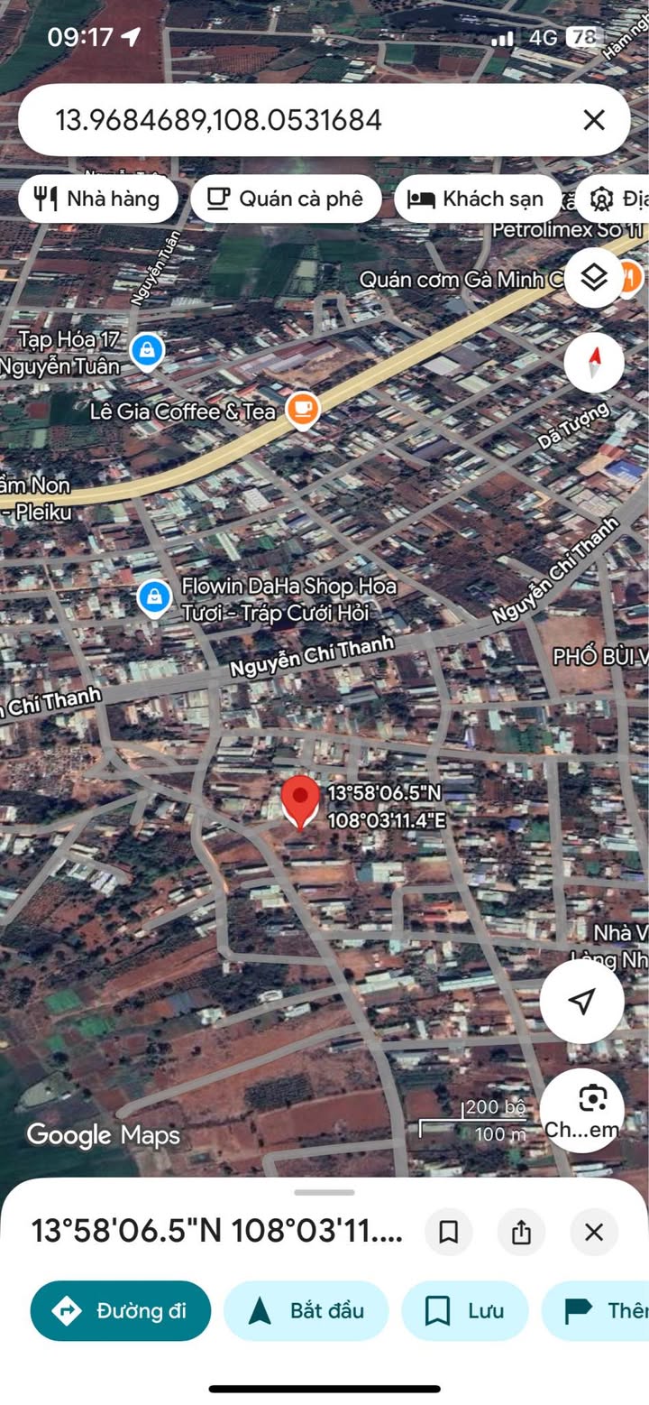 Đất hẻm Trương Định Pleiku 200m² giá 650 triệu - Pháp lý rõ ràng, công chứng ngay!