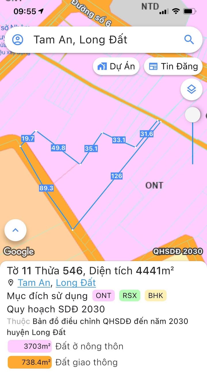 Đất nền phân lô tại Tam Phước, Long Điền 4435m² - Pháp lý rõ ràng, giá thỏa thuận!