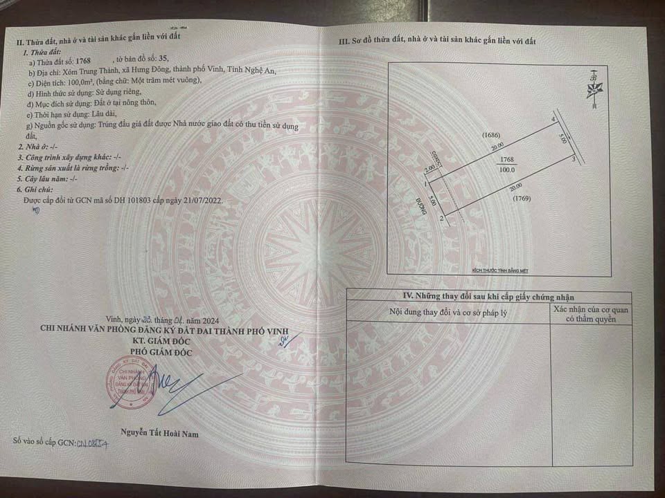 Đất đấu giá Trung Thành Hưng Đông 100m² giá 4 tỷ - Sổ đỏ chính chủ