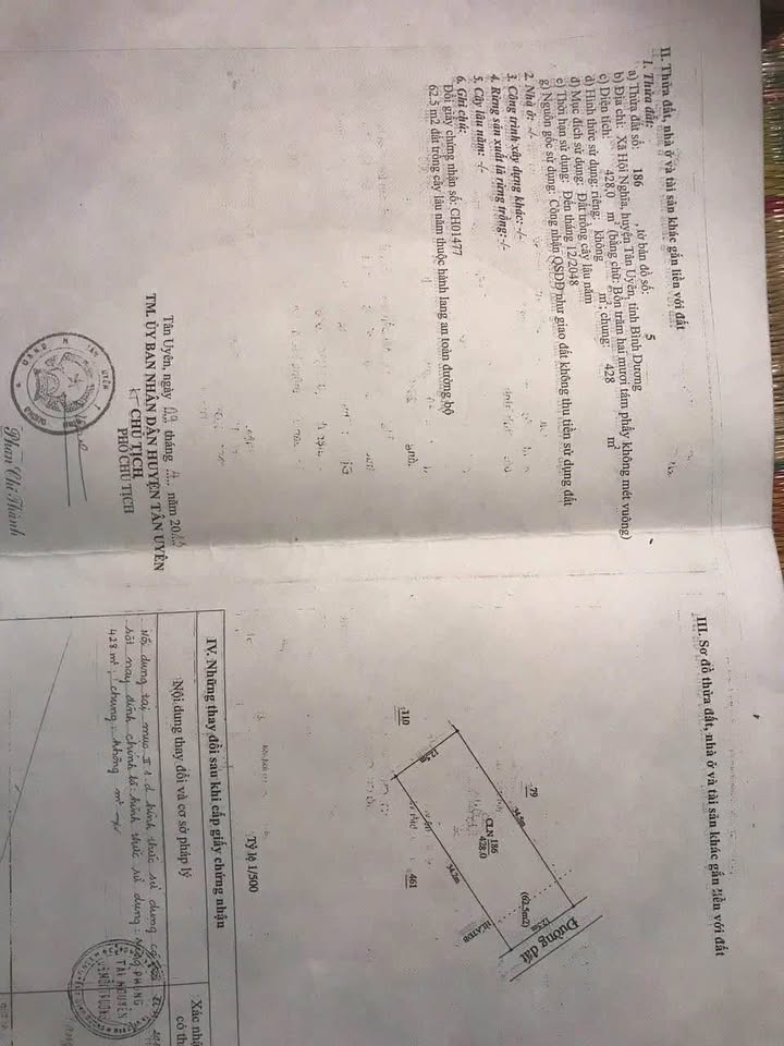 Đất thổ cư 425m² tại kp5, Phường Bình Cơ, giá 4 tỷ - Đầu tư sinh lời ngay!