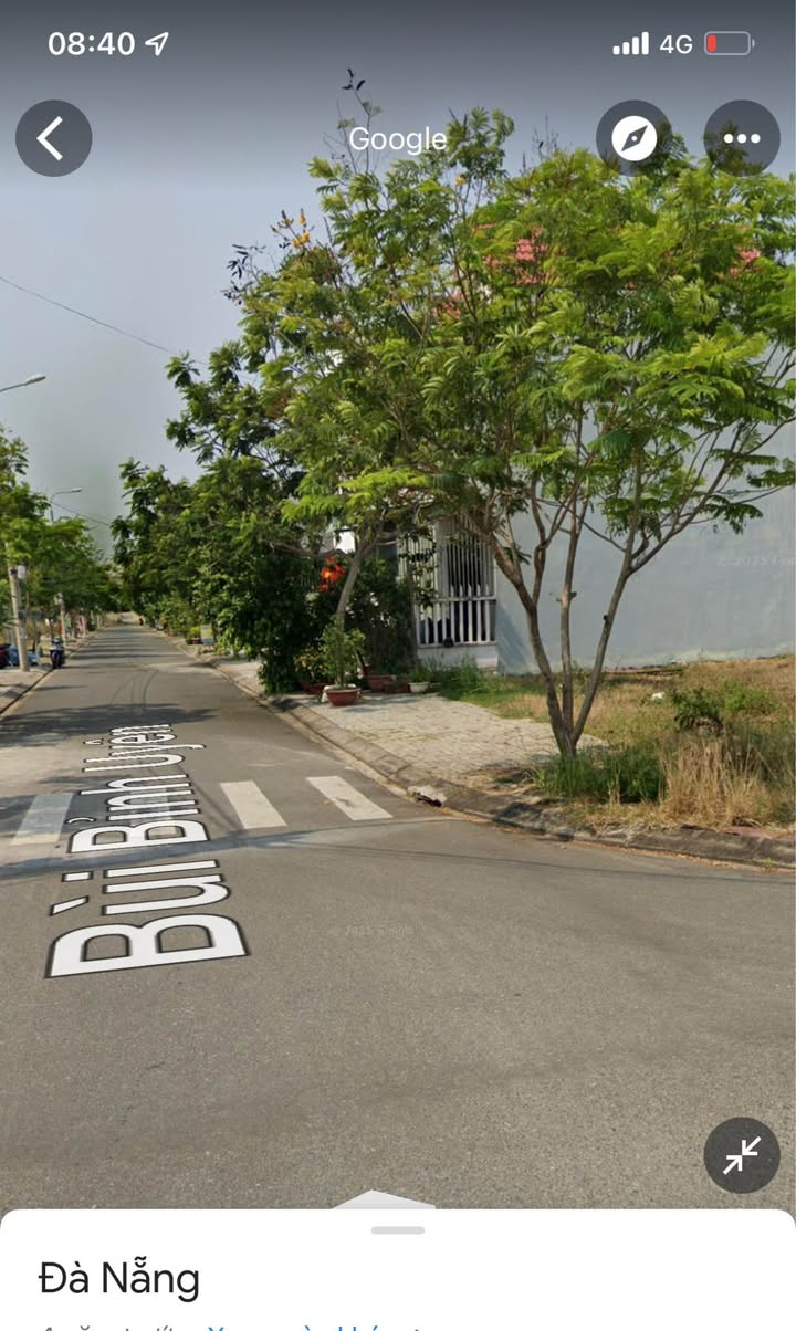 Đất nền Bùi Bỉnh Uyên Đà Nẵng 100m² giá 5.x tỷ - Hai mặt tiền thuận lợi cho kinh doanh!