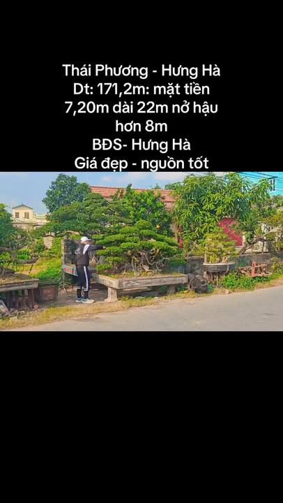 Đất nền làng nghề Thái Phương 171,2m² giá thỏa thuận - Cơ hội đầu tư hiếm có!