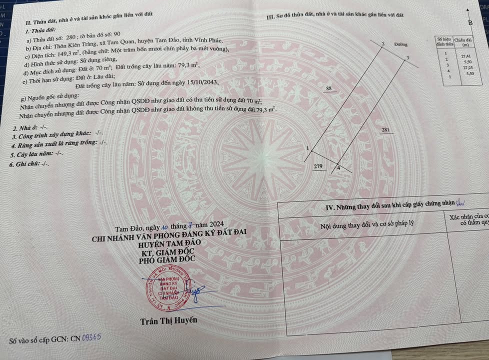 Đất thổ cư 150m² tại Đường 36, Tam Dương - Giá chỉ 7xx triệu, tiềm năng tăng giá cao!