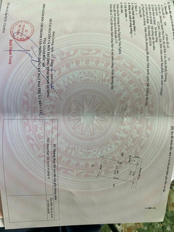 Đất nền Chánh Phú Hòa, Bình Dương 780m² giá 3 tỷ - Cơ hội đầu tư tuyệt vời!