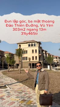 Biệt thự đơn lập Đảo Thiên Đường, Vũ Yên 303m² giá 31.465 tỷ - Phong cách Địa Trung Hải sang trọng