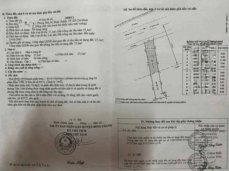 Nhà mặt tiền đường Tân Liêm, Bình Chánh 62m² giá 3.1 tỷ - Cơ hội đầu tư hấp dẫn!