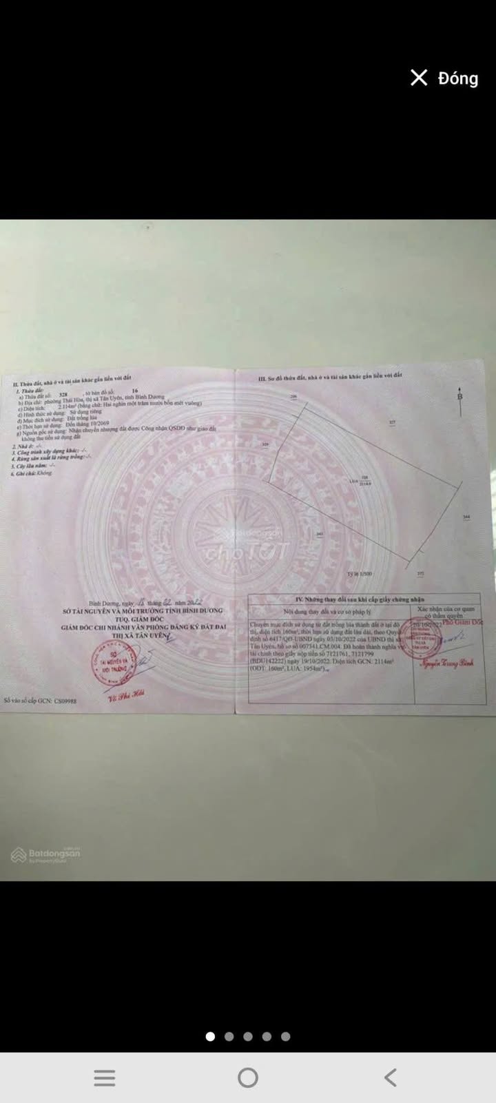 Bán đất Thái Hòa Tân Uyên 160m² giá 5.5 tỷ - Cơ hội đầu tư hấp dẫn!