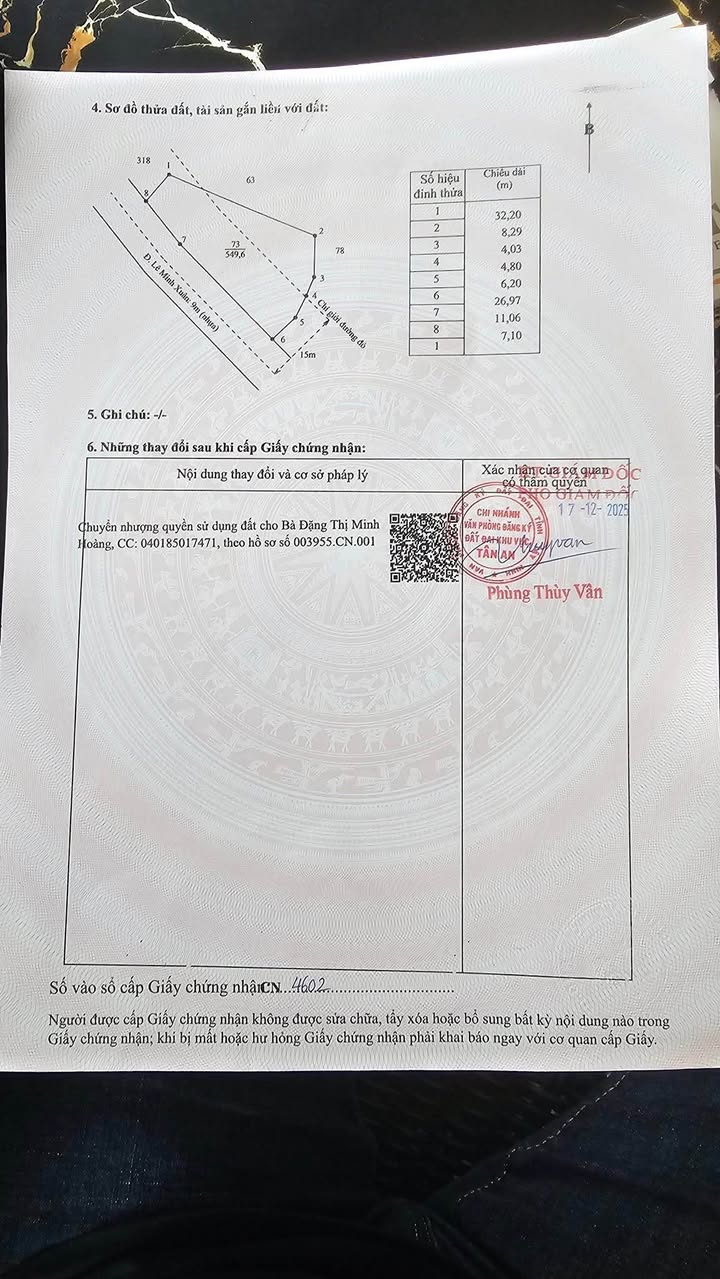 Đất mặt tiền Lê Minh Xuân, Tân An, 1500m² chỉ 5.8 tỷ - Cơ hội đầu tư không thể bỏ lỡ!