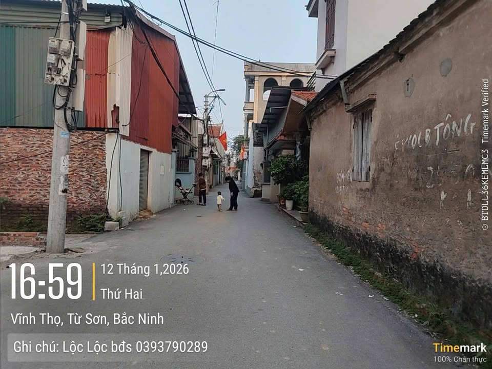 Đất Trục Đường Làng Me Con Từ Sơn 63,5m² giá 2 tỷ - Kinh doanh sinh lời!