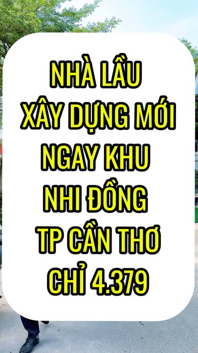 Nhà 1 Trệt 1 Lầu Đối Diện Bệnh Viện Nhi Đồng Cần Thơ 64m² Giá 4.379 Tỷ - Nội Thất Cao Cấp
