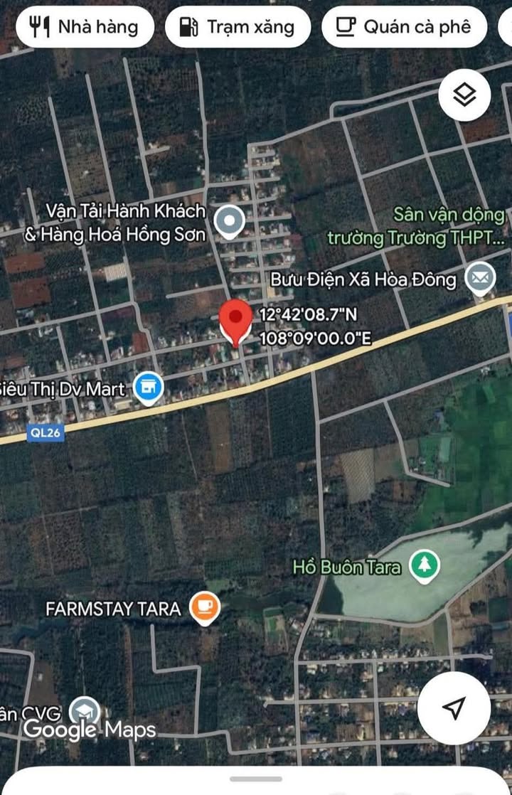 Đất thổ cư Km11 Quốc lộ 26, Tân An 125m² giá chỉ 1.25 tỷ - Cơ hội đầu tư hấp dẫn!