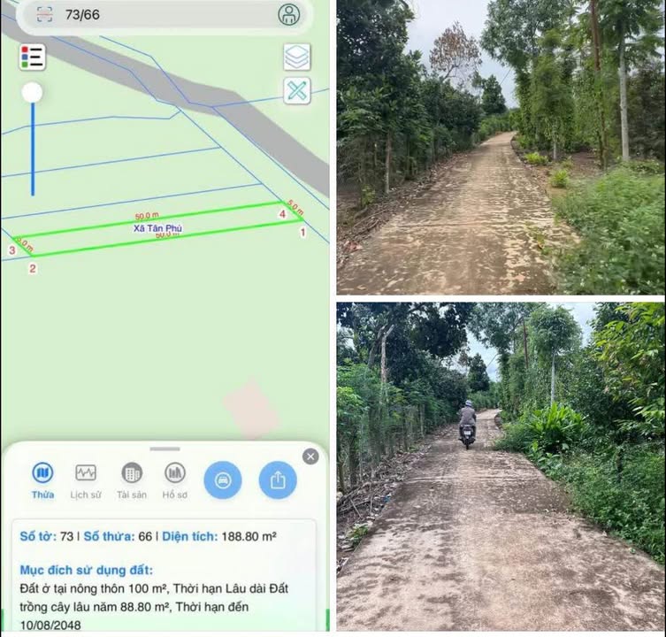 Đất nền mặt tiền xã Phú Lộc, huyện Tân Phú, 250m² chỉ 350 triệu - Sổ hồng riêng