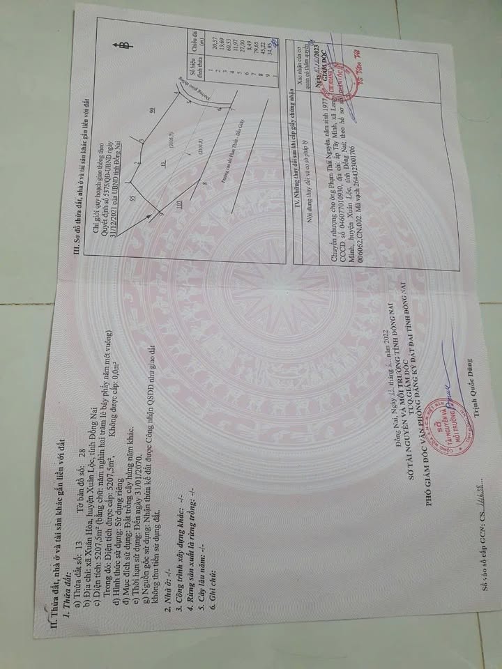 Đất nền Xuân Hòa 12.500m² giá 1.225 tỷ - Mặt tiền nhựa 2 mặt tiền!